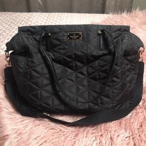 Kate Spade Diaper Bag black nylon